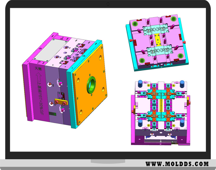 單色模具全3D設(shè)計(jì)案例001